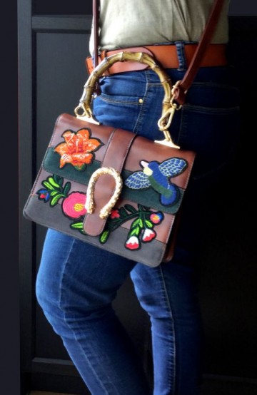 5 inspired by gucci tas met bloemen bruin met grijs 3   www styletrash nl