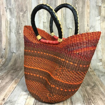 Gypsy rieten mand in oranje