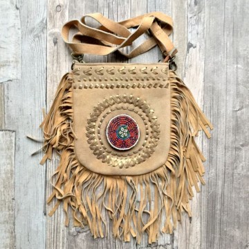 Banjara bag small   beige suede met franje styletrashnl   17 12 037