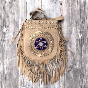 Banjara bag small   beige suede met franje styletrashnl   17 12 041