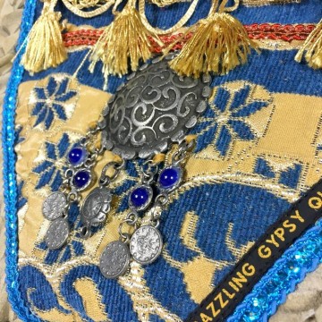 Banjara boho ibiza bag by dazzlinggypsyqueen at www styletrash nl blue jaquard 2