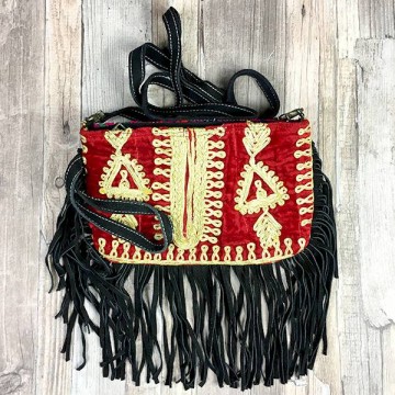 Gypsy Boho Ibiza clutch tas franjes