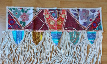Bohemian curtain   door curtain    fly curtain   boho  room divider by dazzling gypsy queen   creme   2021   005