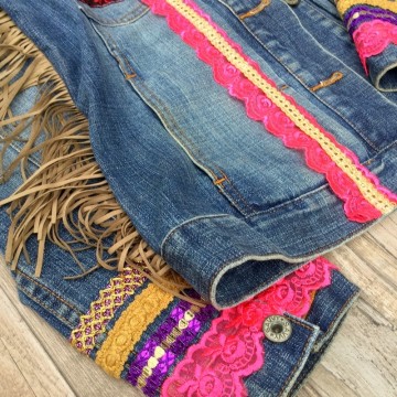 Boho jeans jacket   frida kahlo by dazzling gypsy queen  styletrashnl   jj 1805 004c