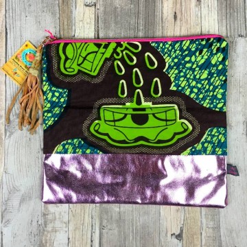 Clutch tasje van afrikaanse wax stof by dazzlinggypsy queen at www styletrasch nl 006a