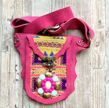 Festival heuptasje banjara pink  styletrashnl   4522