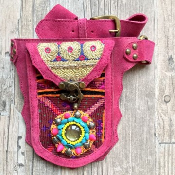 Festival heuptasje banjara pink styletrashnl   4527