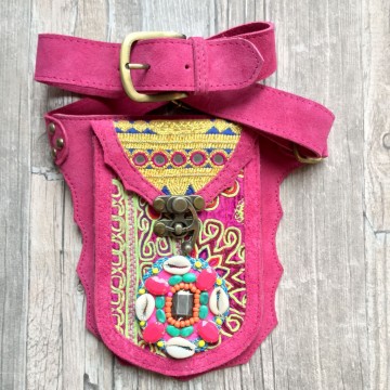 Festival heuptasje banjara pink styletrashnl   4529