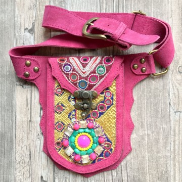 Festival heuptasje banjara pink styletrashnl   4531