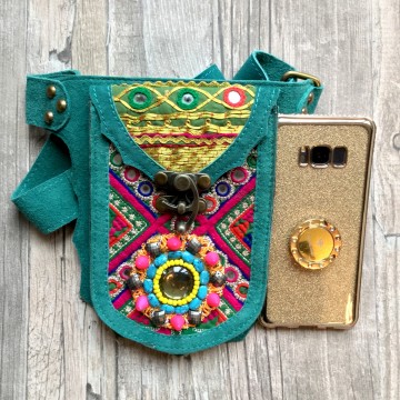 Festival heuptasje banjara turquoise  styletrashnl   4510b 4