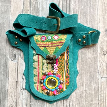 Festival heuptasje banjara turquoise  styletrashnl   4515