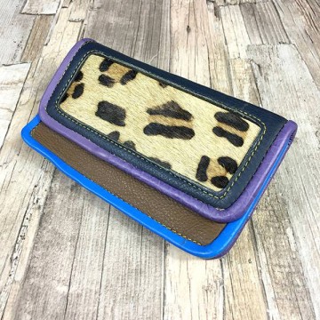 Leren Portemonnee in diverse kleuren en Panter print