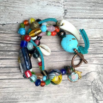 Bohemian armband in multicolor @ StyleTrash.nl