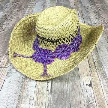 Gypsy ibiza rieten hoed cowboy hat strandhoed by dazzling gypsy queen at www styletrash nl b012a