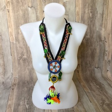 Handmade kuchi banjara ketting at www dazzlinggypsyqueen com 1605 09b