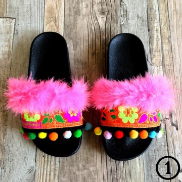 Handmade Ibiza beach slippers - Boho Slides@ styletrash.nl de trend van deze zomer - bl001   37