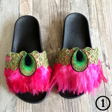 Handmade Ibiza beach slippers - Boho Slides@ styletrash.nl de trend van deze zomer - bl001   38