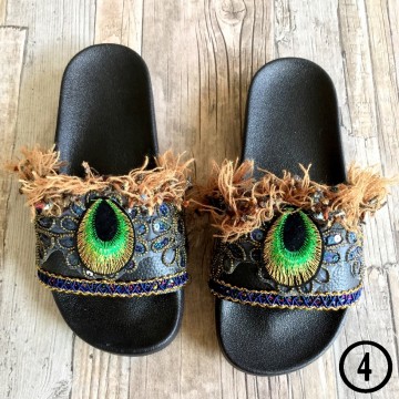 Handmade Ibiza beach slippers - Boho Slides@ styletrash.nl de trend van deze zomer - bl004   39
