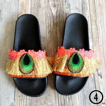 Handmade Ibiza beach slippers - Boho Slides@ styletrash.nl de trend van deze zomer - bl004   40