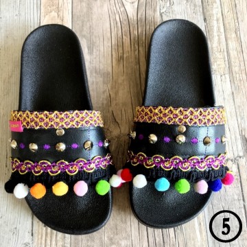 Handmade Ibiza beach slippers - Boho Slides@ styletrash.nl de trend van deze zomer - bl005   39