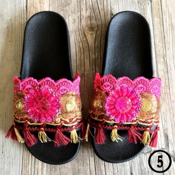 Handmade Ibiza beach slippers - Boho Slides@ styletrash.nl de trend van deze zomer - bl005   41