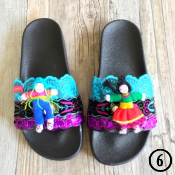 Handmade Ibiza beach slippers - Boho Slides@ styletrash.nl de trend van deze zomer - bl006   39