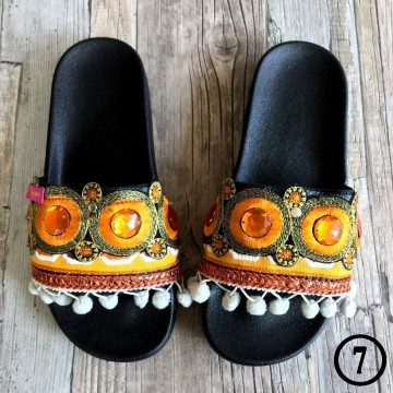 Handmade Ibiza beach slippers - Boho Slides@ styletrash.nl de trend van deze zomer - bl007   41