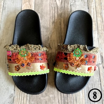 Handmade Ibiza beach slippers - Boho Slides@ styletrash.nl de trend van deze zomer - bl008   39