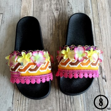 Handmade Ibiza beach slippers - Boho Slides@ styletrash.nl de trend van deze zomer - bl008   40