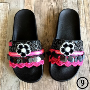 Handmade Ibiza beach slippers - Boho Slides@ styletrash.nl de trend van deze zomer - bl009   41