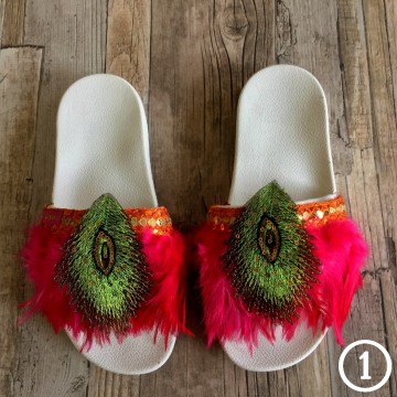 Handmade Ibiza beach slippers - Boho Slides@ styletrash.nl de trend van deze zomer - wh001   41