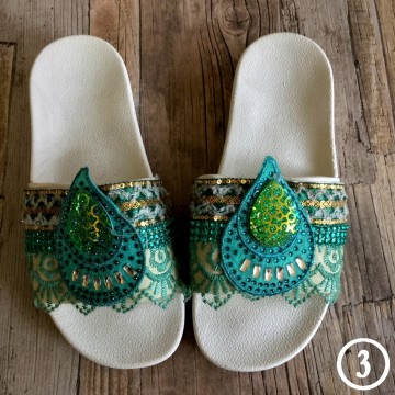 Handmade slide sandal beach slippers  styletrash   de trend van deze zomer    wh003   39