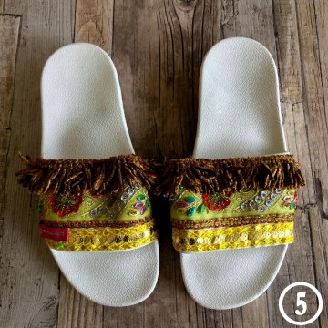 Handmade Ibiza beach slippers - Boho Slides@ styletrash.nl de trend van deze zomer - wh005   40