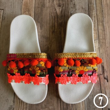 Handmade Ibiza beach slippers - Boho Slides@ styletrash.nl de trend van deze zomer - wh007   41