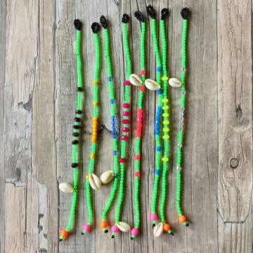 Ibiza enkelbandjes handmade  styletrashnl   neon groen