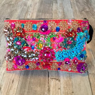 Louis Asscher Designer Clutch tasje Rood