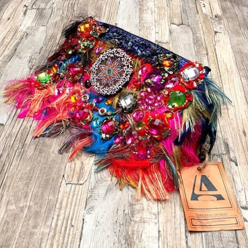 Louis Asscher Designer Ibiza clutch tasje multi