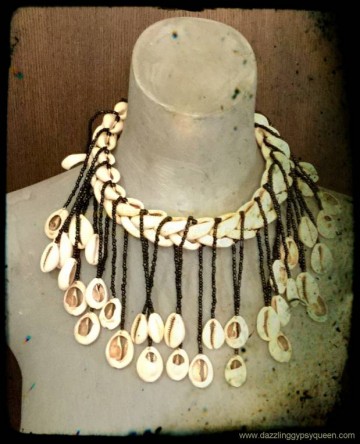 Native cowrie necklace strings by dazzling gypsy queen 2 1804