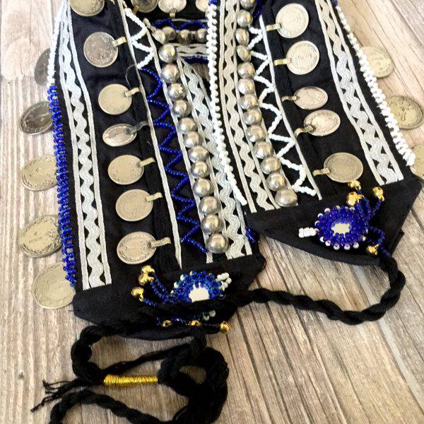 Kuchi Banjara Tribal riem blue @StyleTrash.nl